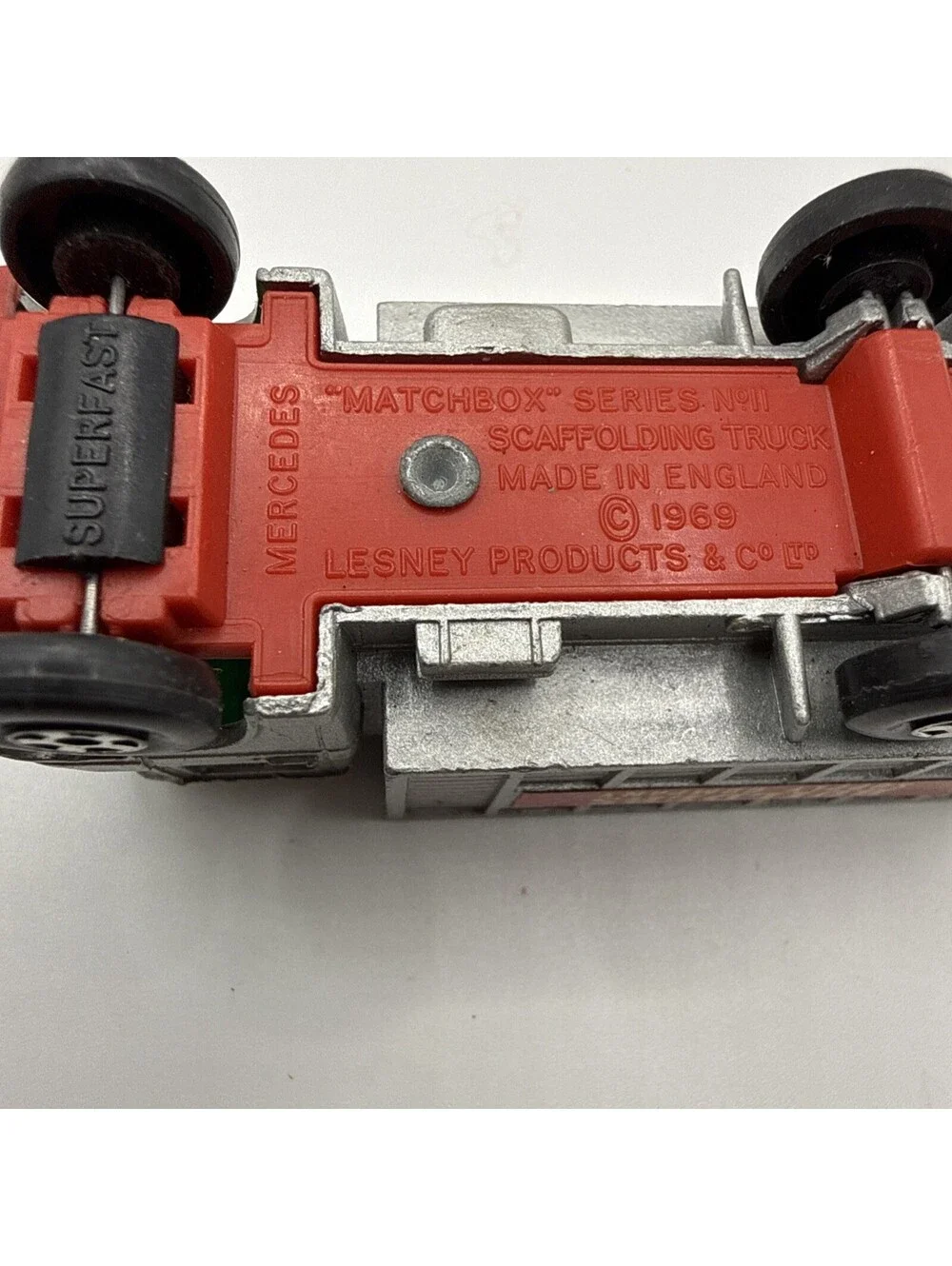 Vintage Matchbox Series No. 11 Mercedes Scaffolding Truck by Lesney O11